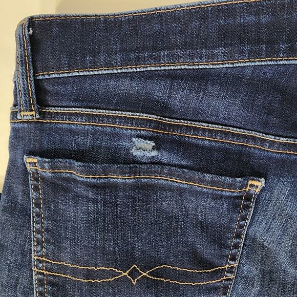 Lucky Brand Women Ankle Sweet Boot Jeans Size 12/31 Mid Rise Twilight Blue Denim - Picture 13 of 15